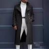 Høst Vinter Herremote Kåpe Britisk Baggy Kåpe Middels Lang Trenchcoat Casual Daglig Komfortabel