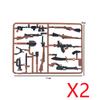 Military Building Blocks Accessories Soldier Figures Weapons Guns Mini Bricks USA Soviet Pistols Kids Toy Gifts Set R050