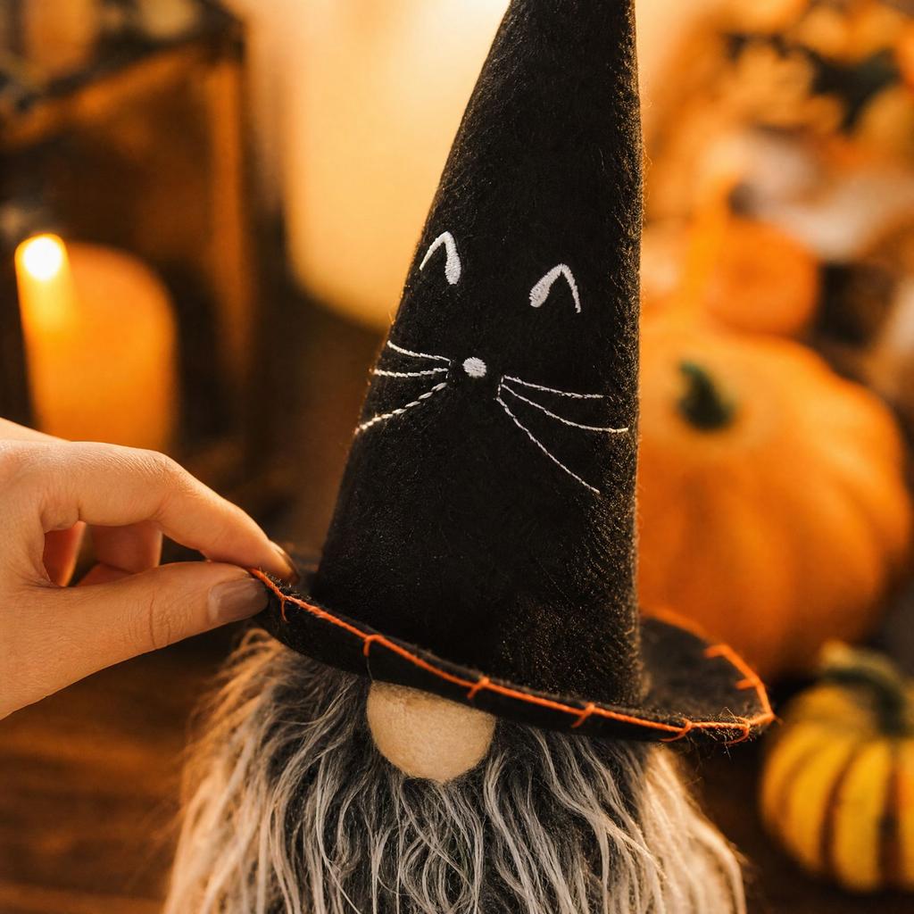 Halloween Decoration, Standing Faceless Doll Figurine for Indoor Shop Window Display