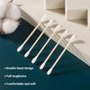 500pcs Double Head Wood Cotton Swab Nose Ears Cleaning Women Makeup Tools Lipstik Cotton Buds Tip Sticks