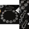 Ethnic Style Metal Waist Chain With Geometric Cutouts For Women Festival Wear