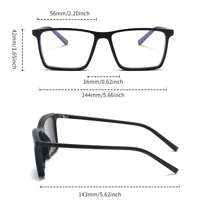 3-in-1 Magnetic Suction Sunglasses for Men Driving Night Vision Versatile Glasses Set