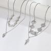 Layered Double-Layer Necklace: Summer Vacation Style with Shell, Starfish, and Conch Pendants