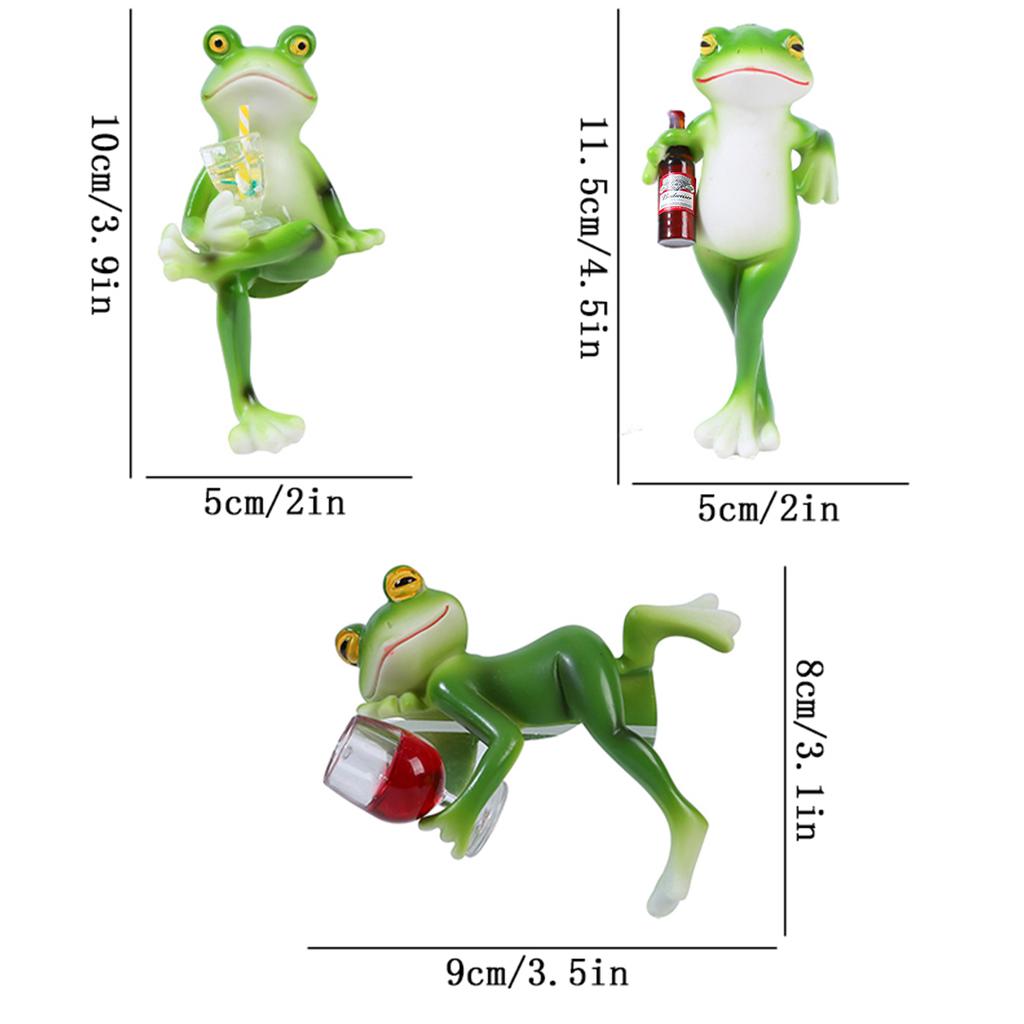 1Pc Resin Frog Statue Bonsai Accessories, Animal Decoration, Suitable for Lawn Backyard and Garden/Flower Pot Decoration/Home Decor