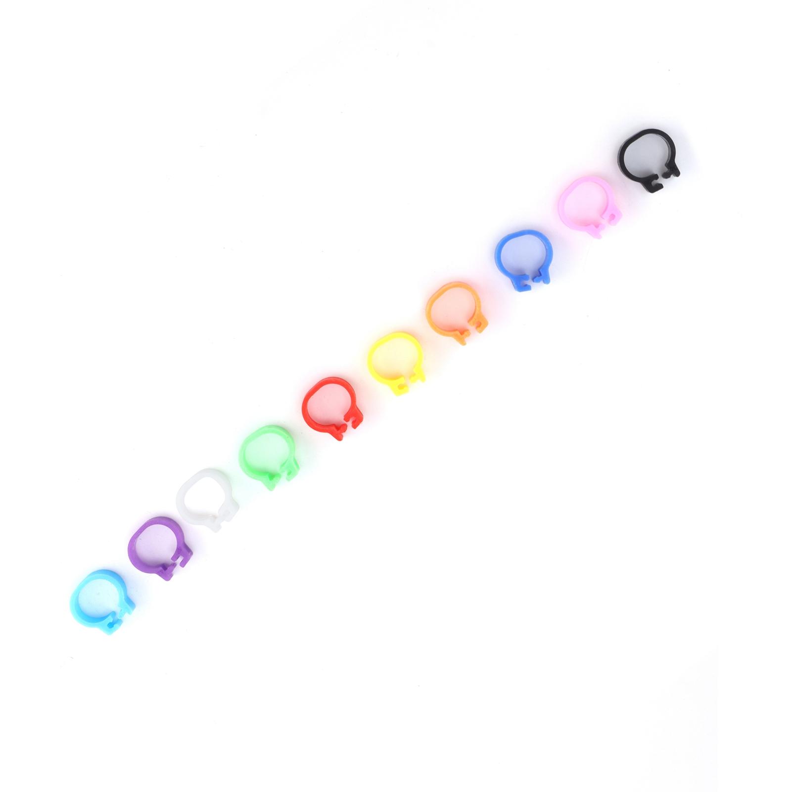 

200PCS 8mm Pigeons Foot Ring Colorful Pigeons Leg Band Identification Rings No Words