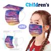 Children's Disposable Tie-dye Starry-sky Printed Mask Disposable Face Mask Ear Loop Mask 10PCS