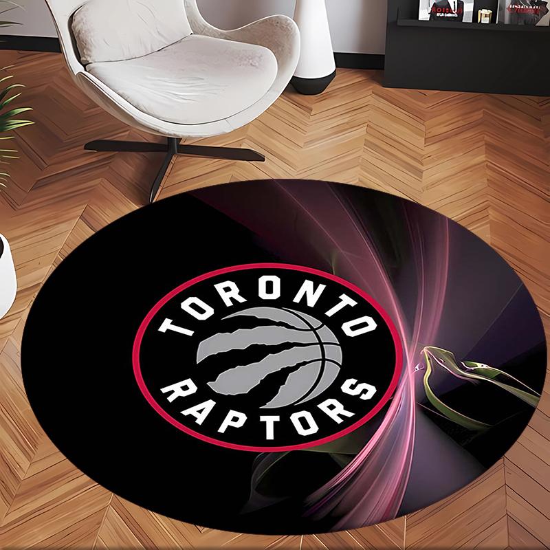 Toronto Raptors (5) Ofis için Yuvarlak Halı Ofis, Yatak Odası, Oturma Odası ve Ev Alanı için Dekoratif Yer Halısı