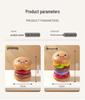 Rotating Hamburger Stacking Toy - Educational Early Learning Gift for Infants and Toddlers
