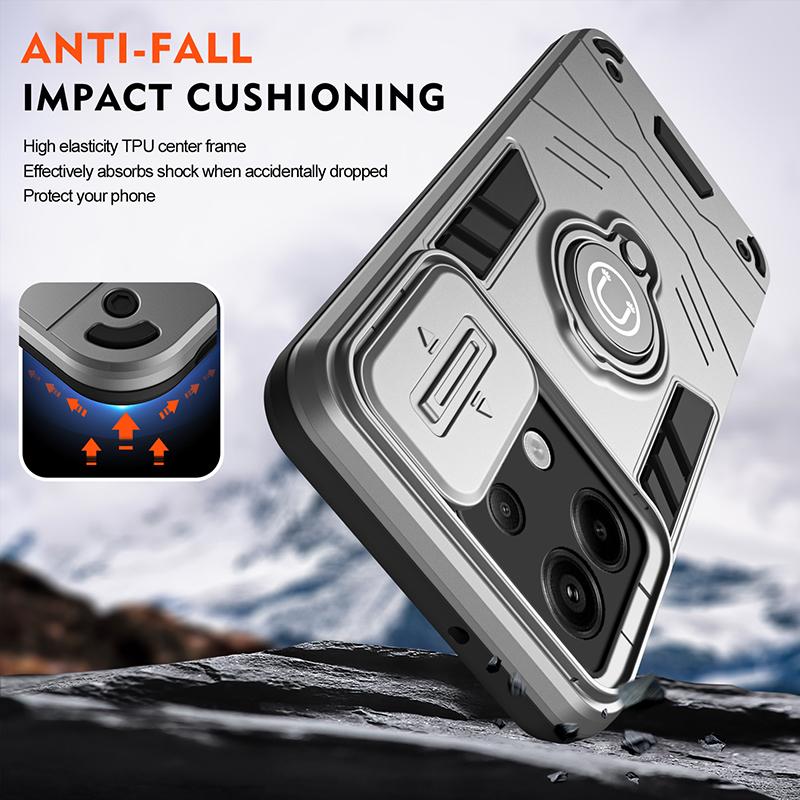 For Redmi Note 13 Military Grade Camera Protection Shockproof Phone Cases For Redmi Note 13 Pro Magnetic Armor Case Coque