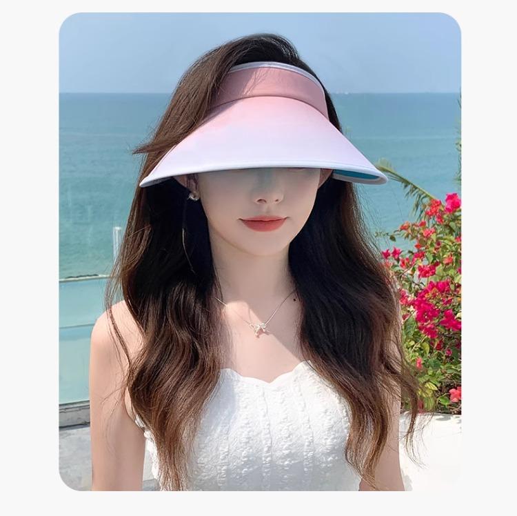 Gradient UV Protection Sun Hat with Large Brim for Cycling