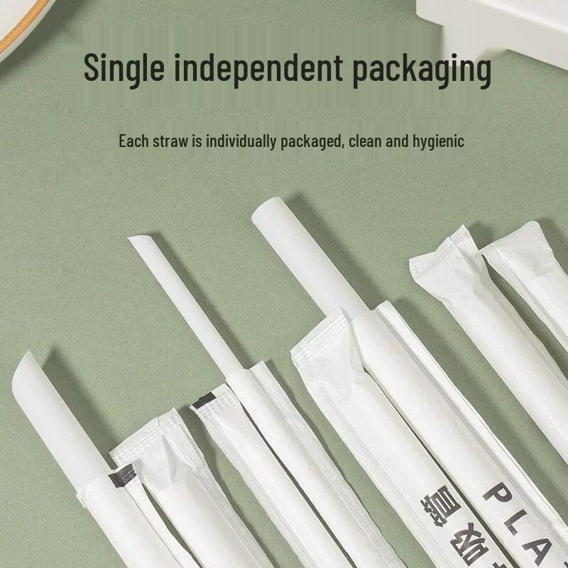 ZISIZ PLA Biodegradable Disposable Straws