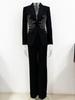 High-End Rhinestone Beaded Suit & Pants Set - Early Spring 2026 Collection