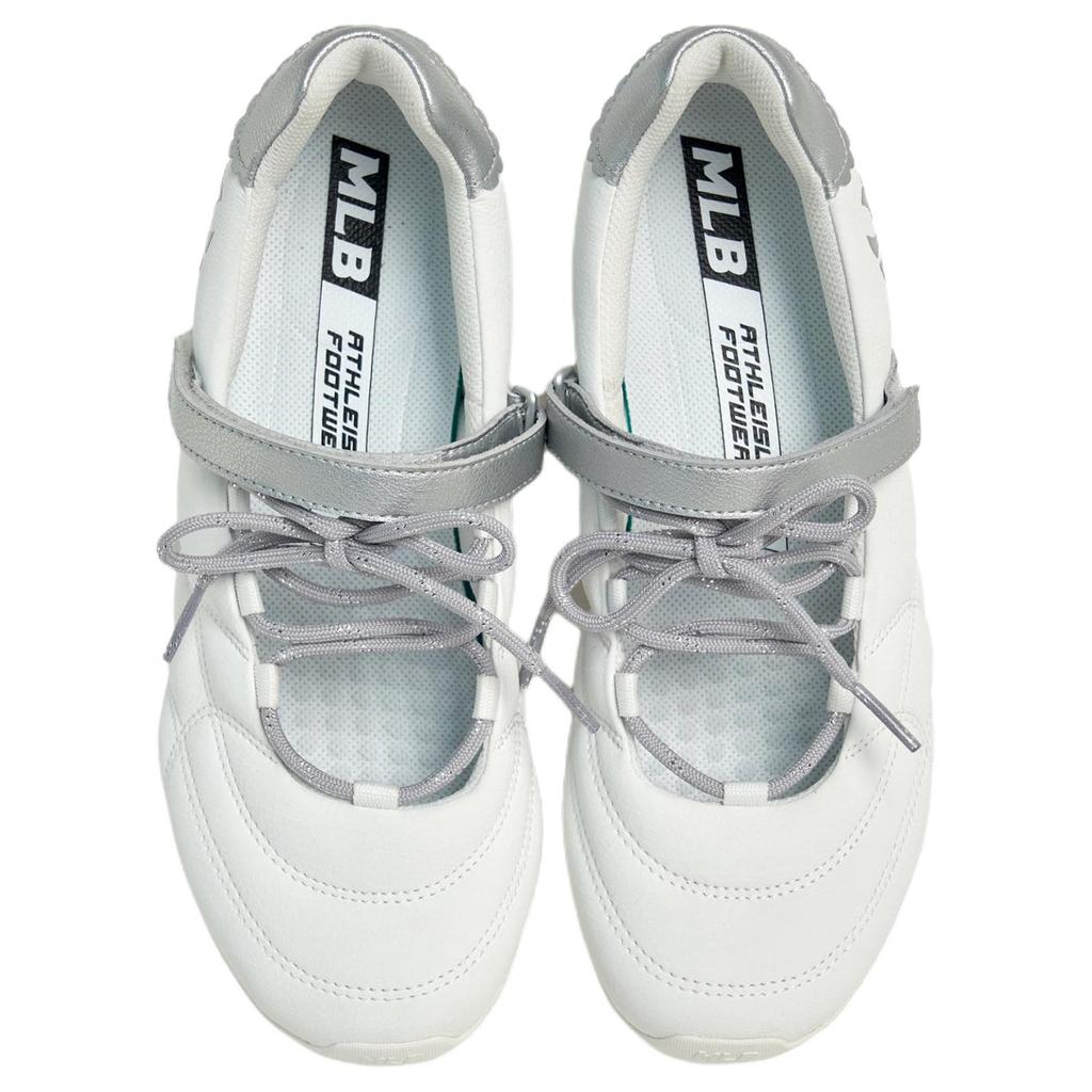 MLB New York Yankees Mary Jane Shoes Women's White Silver 3ASXMJ76N-50WHS