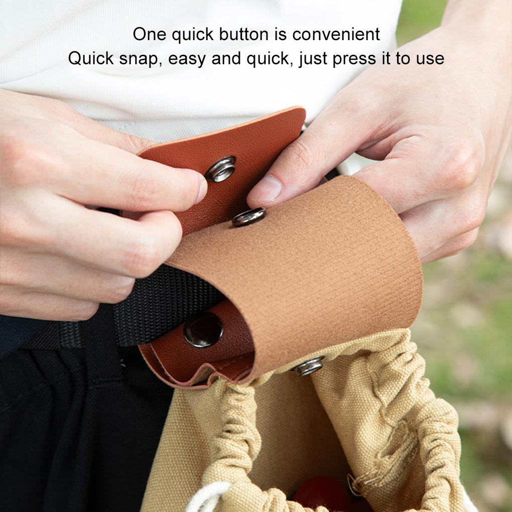 Foldable Forberry Bag With Drawstring Closure For Easy Retrieval Storage Jungle Craft Canvas Bag