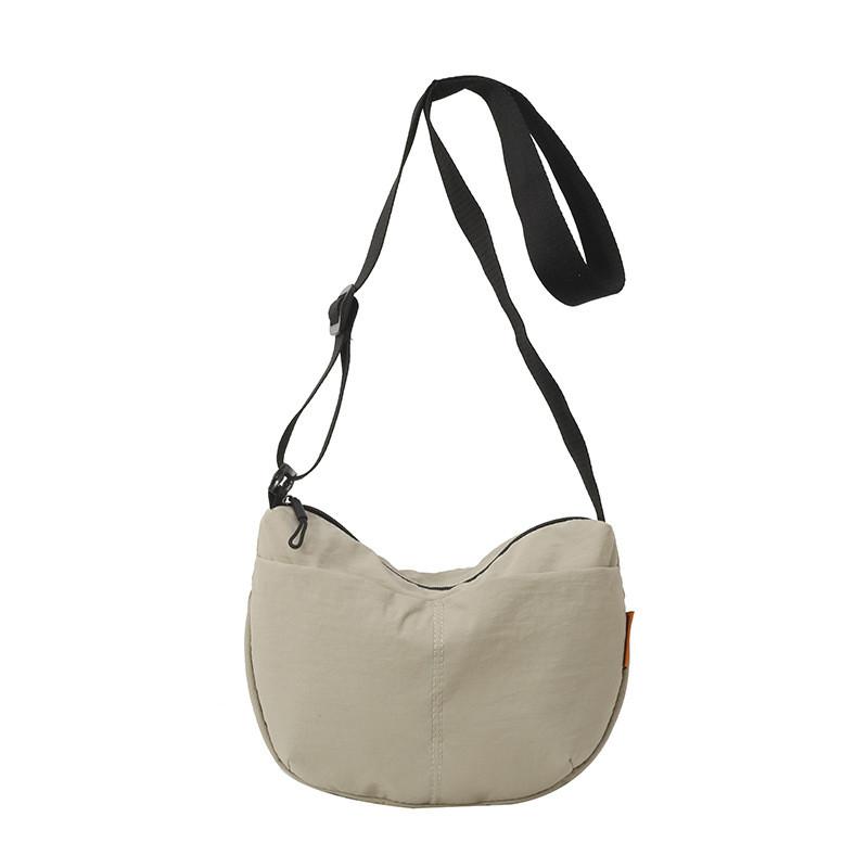 Nylon Casual Crossbody Bag For Women With Zipper Closure And Internal Pocket