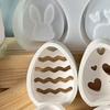 Easter Bunny Silicone Mold Set 6-Cavity DIY Easter Crafts Mold Easy Release Reusable Resin Candle Making
