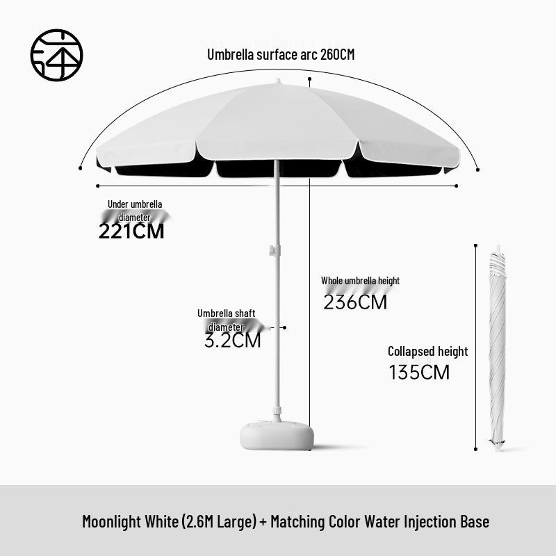 Large Outdoor Sunshade Commercial Stall Umbrella
