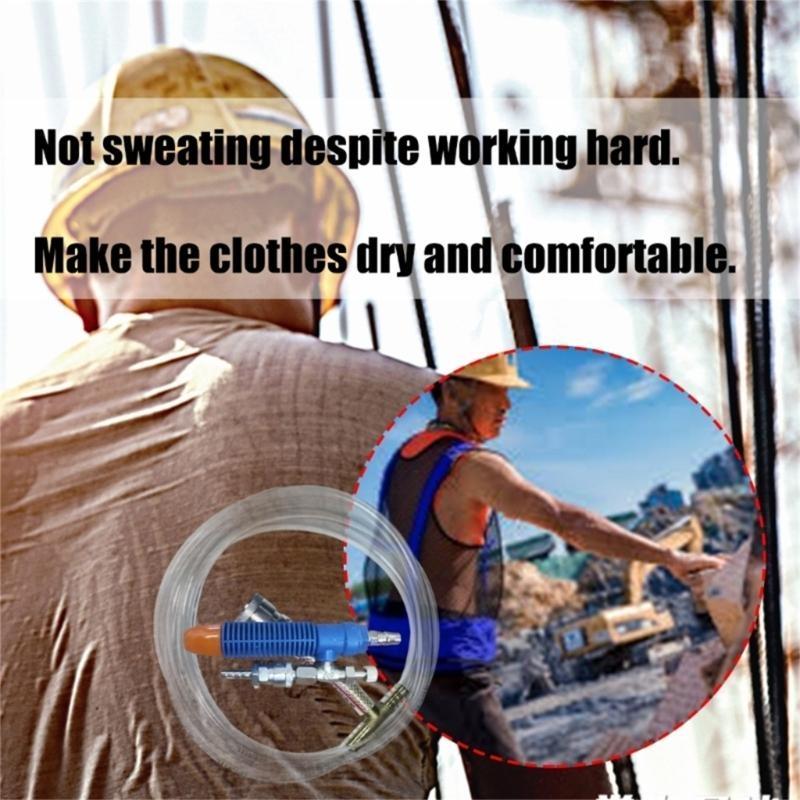 Gilet Raffreddante Resistente al Calore 652F Con Tubo a Vortice Condizionatore d'Aria per Cantieri Ambienti Caldi all'Aperto