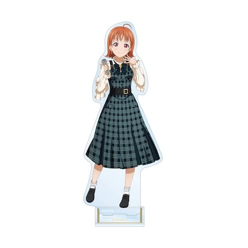 Love Live! Sunshine!! Original Illustration of Chika Takami Checkered One-Piece Costume Ver. Extra-Large Acrylic Stand