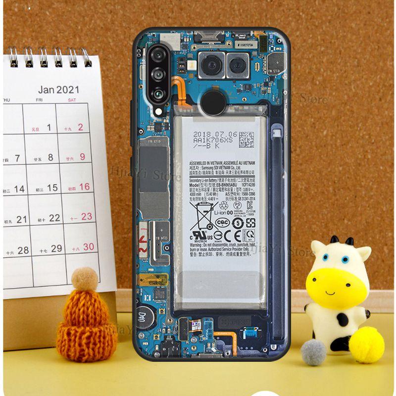 Motherboard Circuit Board Phone Case For Huawei P20 Lite P30 P40 Pro Mate 10 20 Lite P Smart 2019 2021 Back Cover