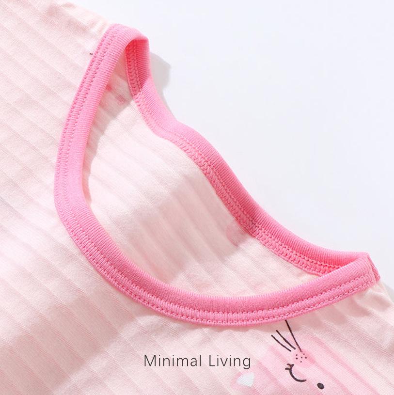 Girls' Breathable Summer Nightgown - Air Conditioning Suit for Kids