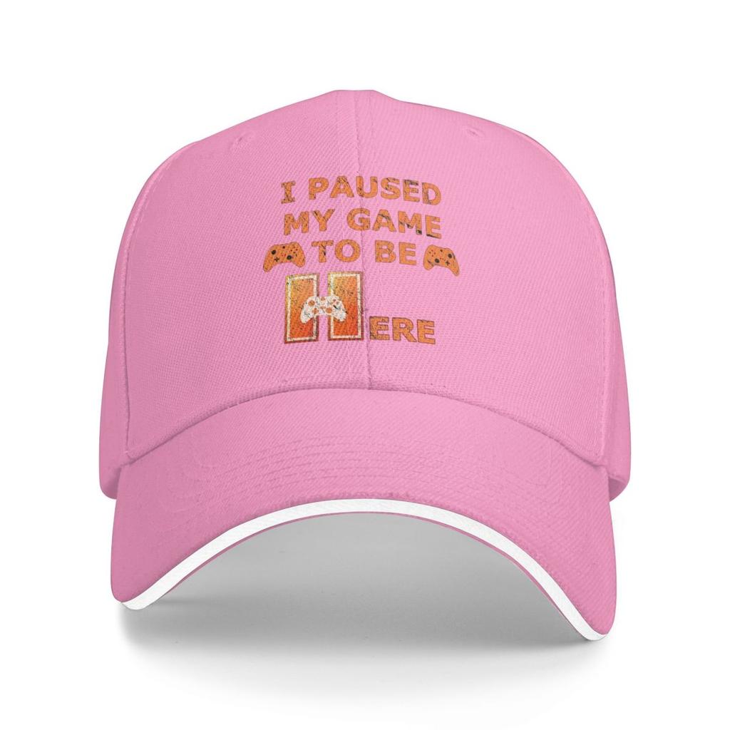 Unisex Baseball Hats I Paused My Game To Be Here Game Controller Streetwear Summer Sports Baseball Caps Cap Casquette Hats