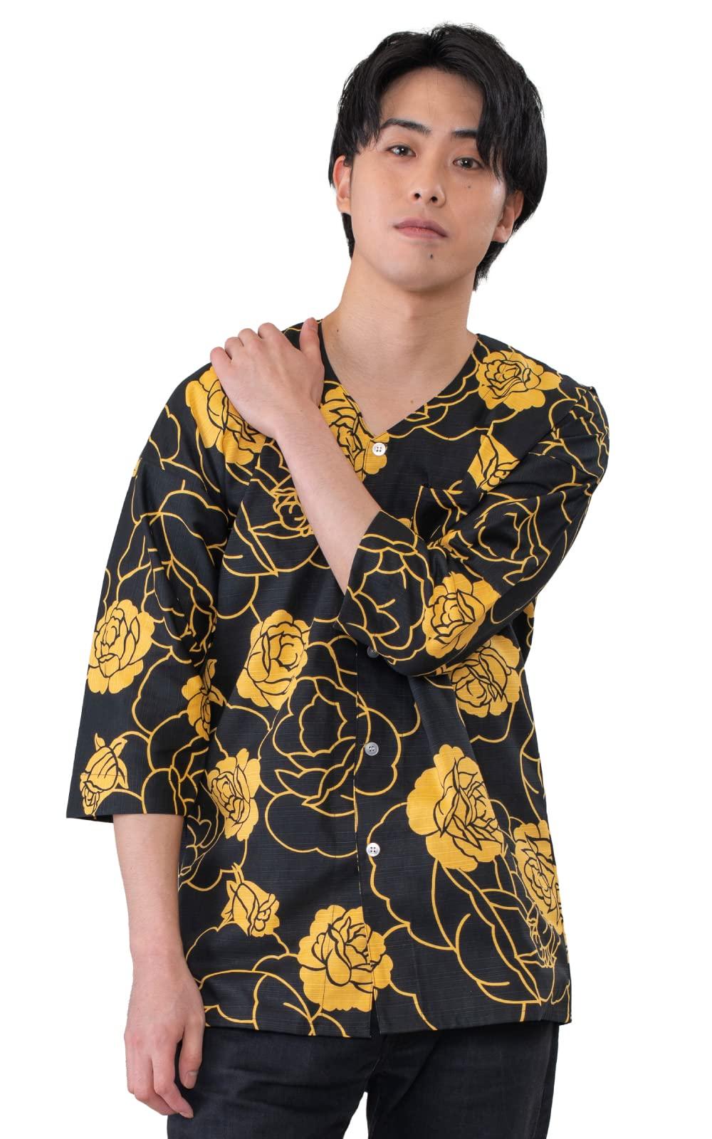 

Коигути Сделано в Японии [АйАй] Рубашка, 100% хлопок, (Роза (желтый), S)