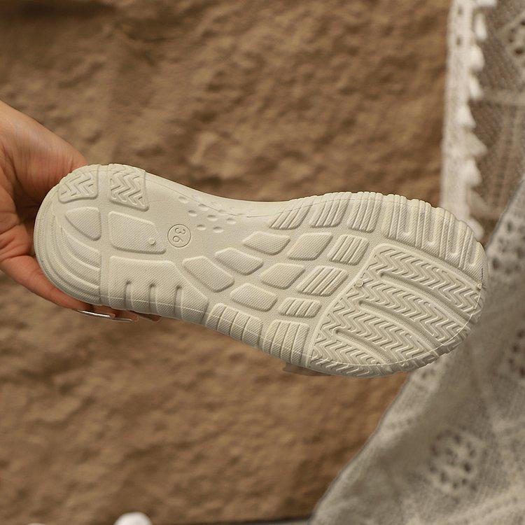 2025 Damen Atmungsaktive Leichte Slipper Freizeitschuhe - Weiche Sohle, Runde Zehenpartie, Frühling/Herbst Stil