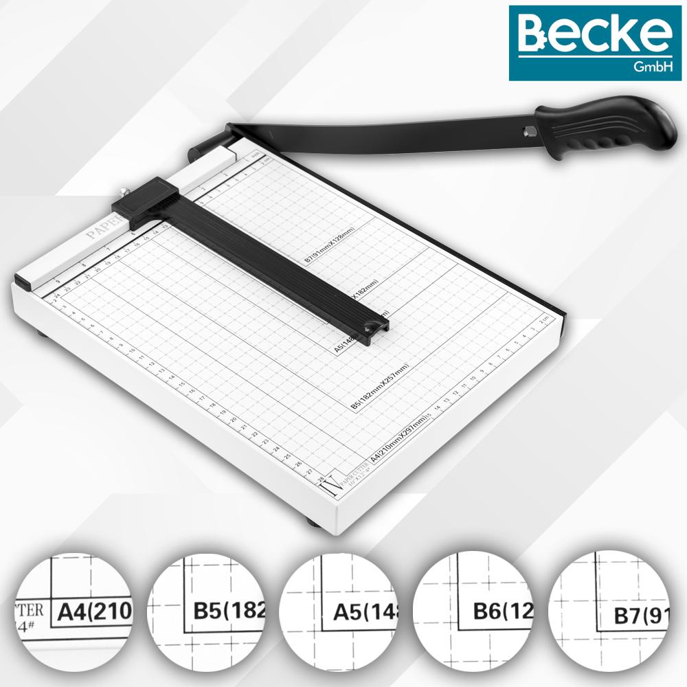 A4 paper cutter, trimmer, precision metal cutter, Becke