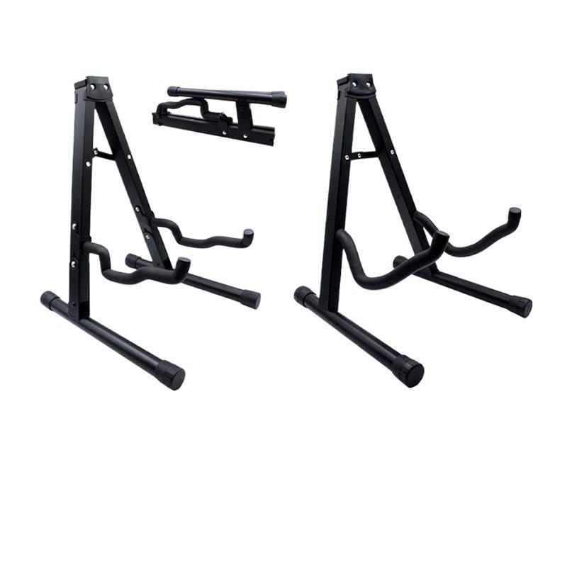 "Foldable 3D Wooden A-Frame Guitar Stand for Folk & Classical Guitars”