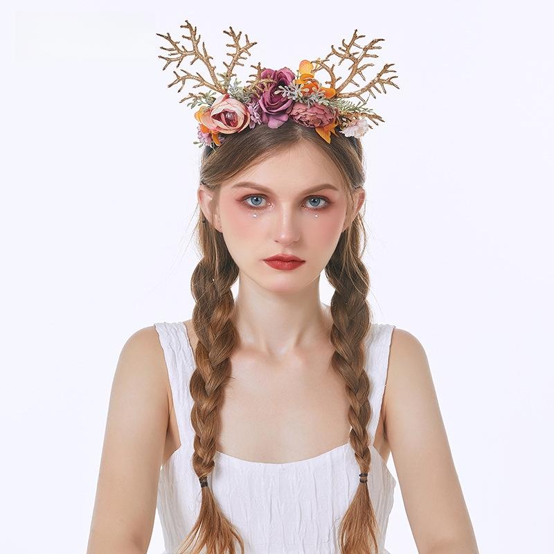 Christmas Decoration Women's Hair Rim, Women's Antlers Headband, Girl's Accessories, Women's Hair Band