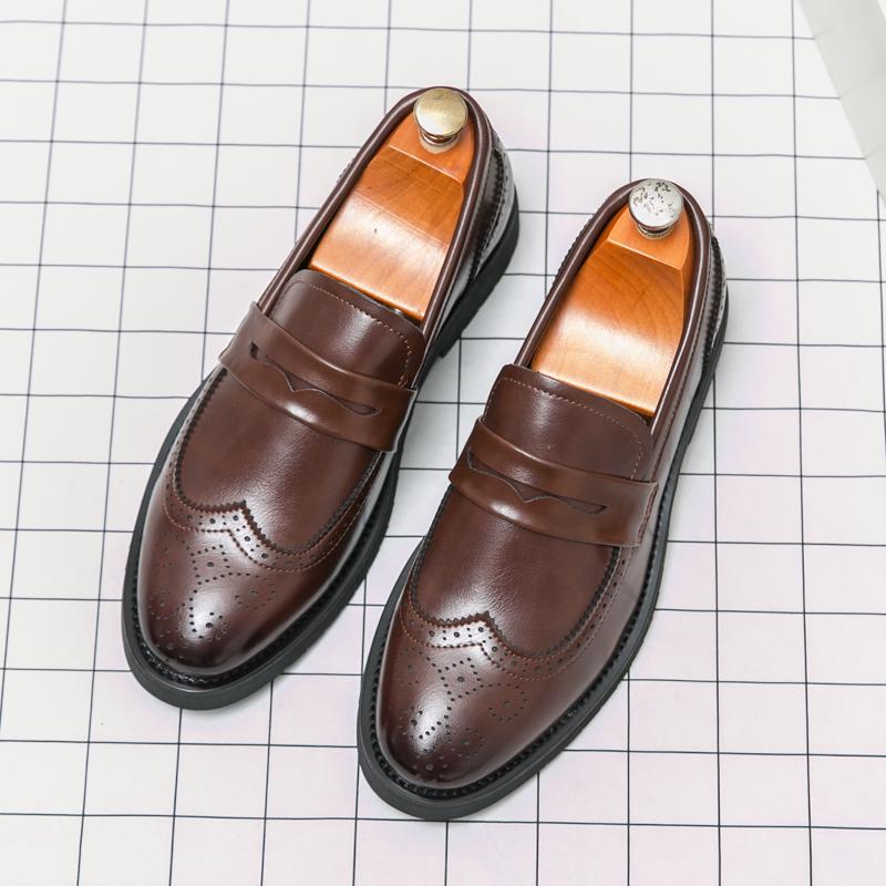Fashion Leather Shoes Casual Business Shoes for Men Dress Tenis De Hombre Moccasins Mokasin Tenis Caballero Designer sneakers