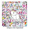 Unicorn Cartoon Rainbow Horse DIY Skateboard & Luggage Stickers for Kids