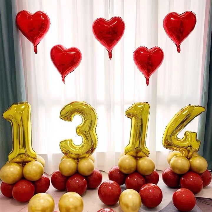 Romantic LOVE Balloon Set for Proposal, Birthday, or Wedding Room Decoration