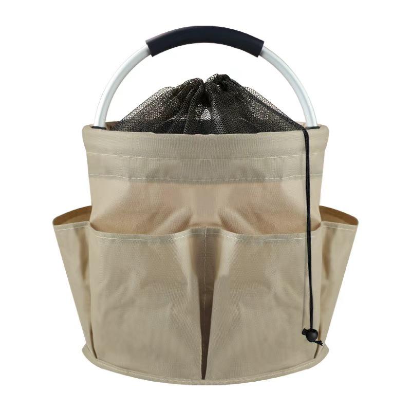 Portable Outdoor Picnic and Beach Basket – Foldable, Multi-Purpose Storage Bag for Bathroom or Mother and Baby Needs.