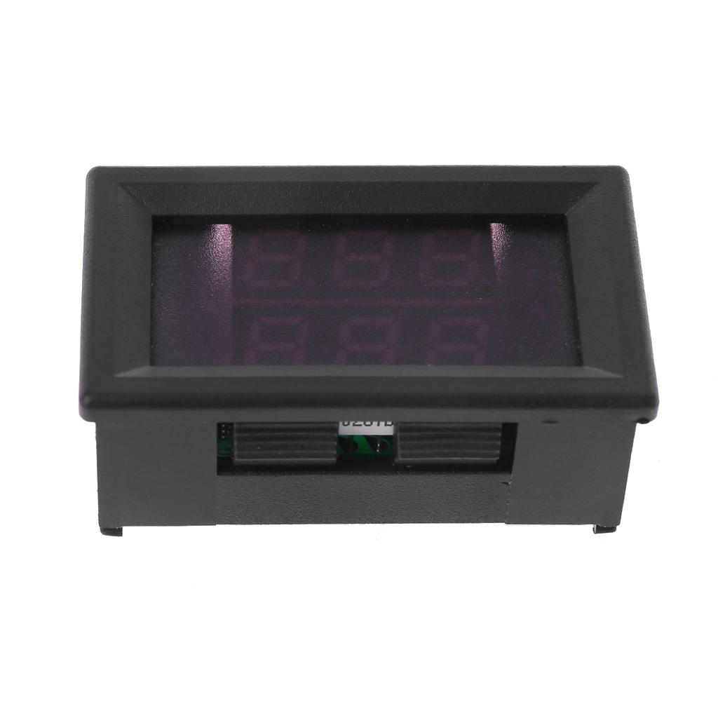 Dual Dispaly Automotive Car SUV Charger 5V Universal 2 In 1 Voltage Temperature Meter Tester Adapter Digital LED Display