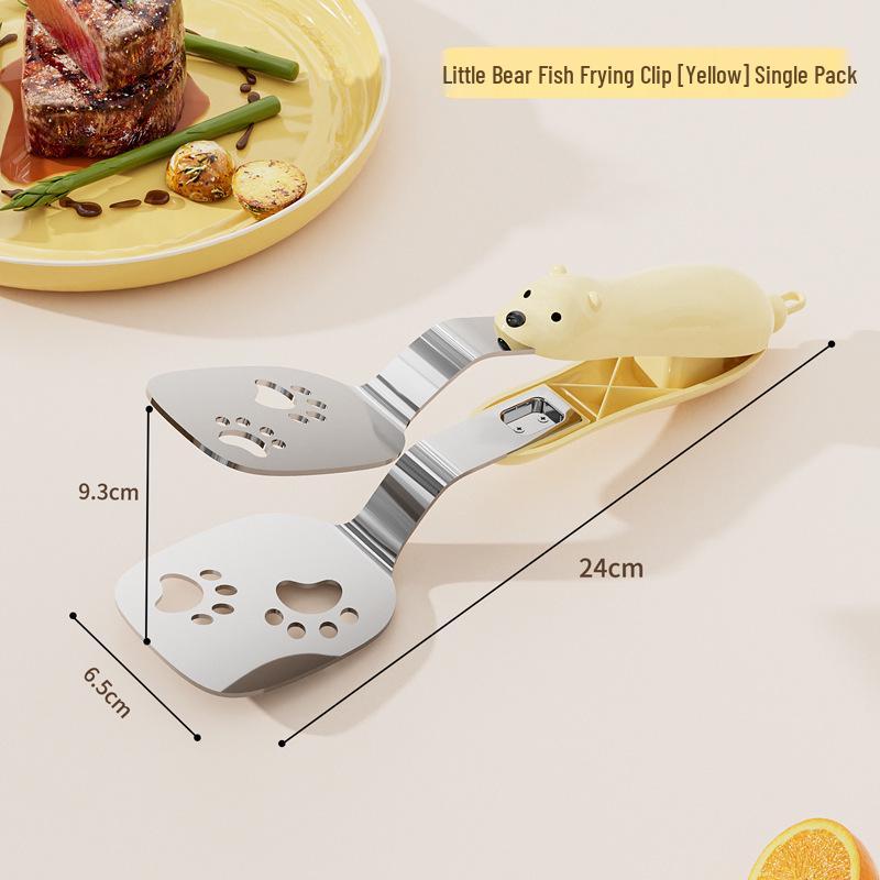 Stainless Steel Anti-Scald Frying and Grilling Clip for Fish, Steak, Meat, Vegetables, Cake, and More