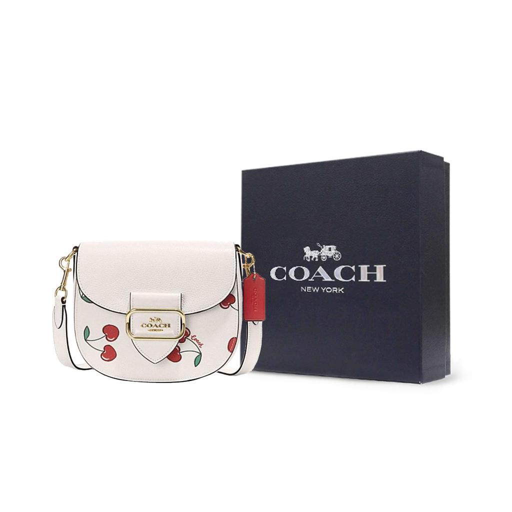 COACH Morgan Cow Leather Crossbody Bags Small Women's White CF418-IMCAH
