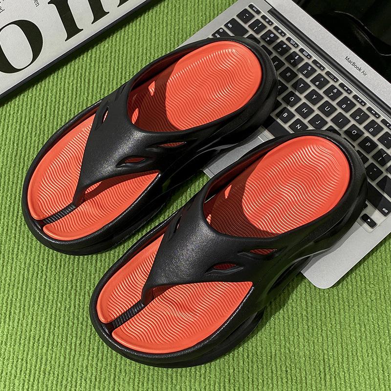 Lightweight Holiday Sandals for Men Outdoor Summer Walking Mens Flip Flop Casual Classic Style Bright Colored EVA Beach Shoes
