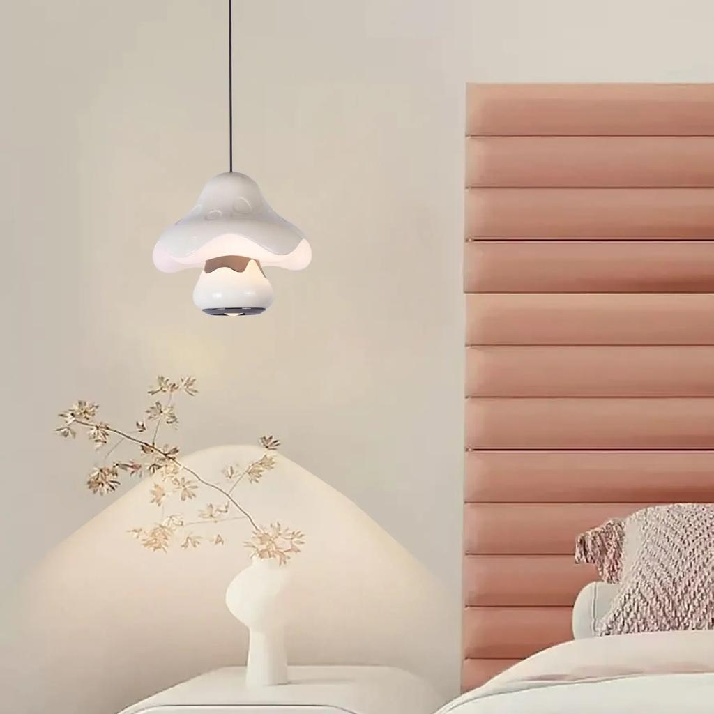 Cream wind children's room small chandelier touch atmosphere Bedroom bedside table simple fashion hanging wire lamps.