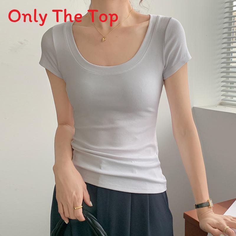 Cotton Short Sleeve T Shirt For Women With Crew Neck And Slim Fit For Summer Casual Wear