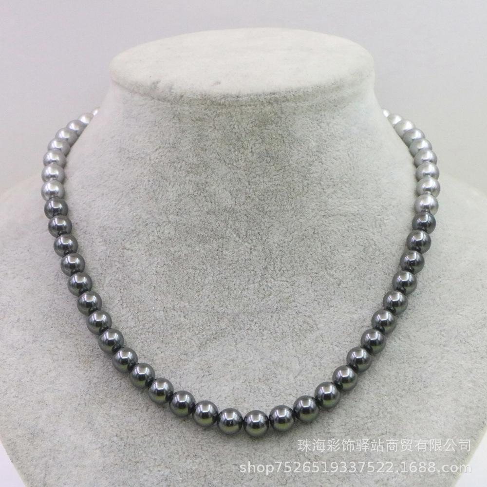 Elegant Gradient Pearl Necklace: High-End Light Luxury Retro Choker for Women