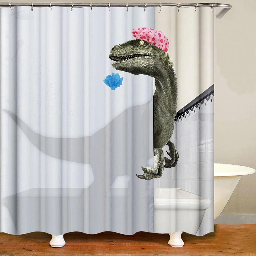 Słodki kociak zwierząt wodoodporna poliestrowa zasłona prysznicowa z haczykami do wanny ekrany łazienkowe Home Decor duży rozmiar tkaniny ściennej