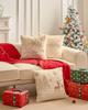 Modern Simple Christmas Embroidered Pillow Cover for Living Room Sofa