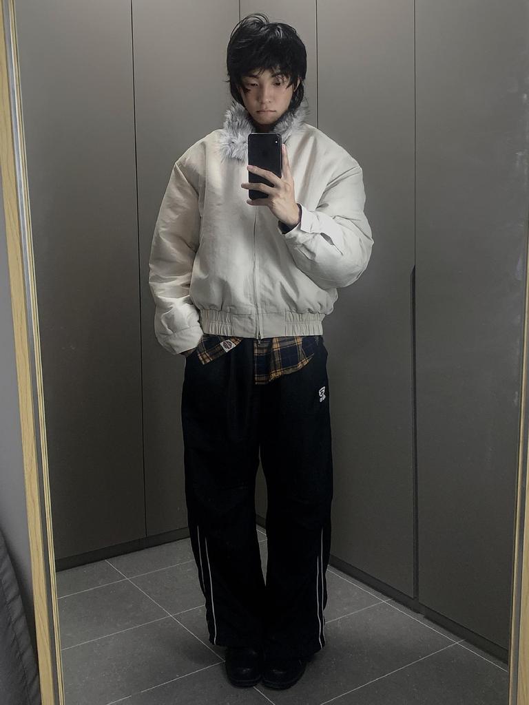 Wolf King Throne Mountain Eagle Imitation Fur Cotton Harrington Bomber Jacket for Men and Women - Thick, Padded, Cleanfit Outerwear.