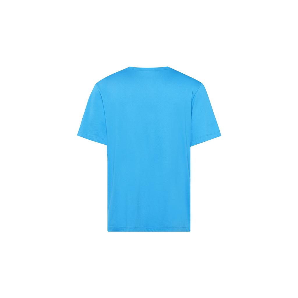 T-shirt à Manches Courtes Imprimé Photo Air Jordan Hangtime Homme Hauts Bleu AQ3709-433