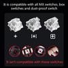 5/10pcs 1U Keycaps Set XDA Height Transparent with Backlit For Personalizing Mechanical Keyboards Enhances Typing