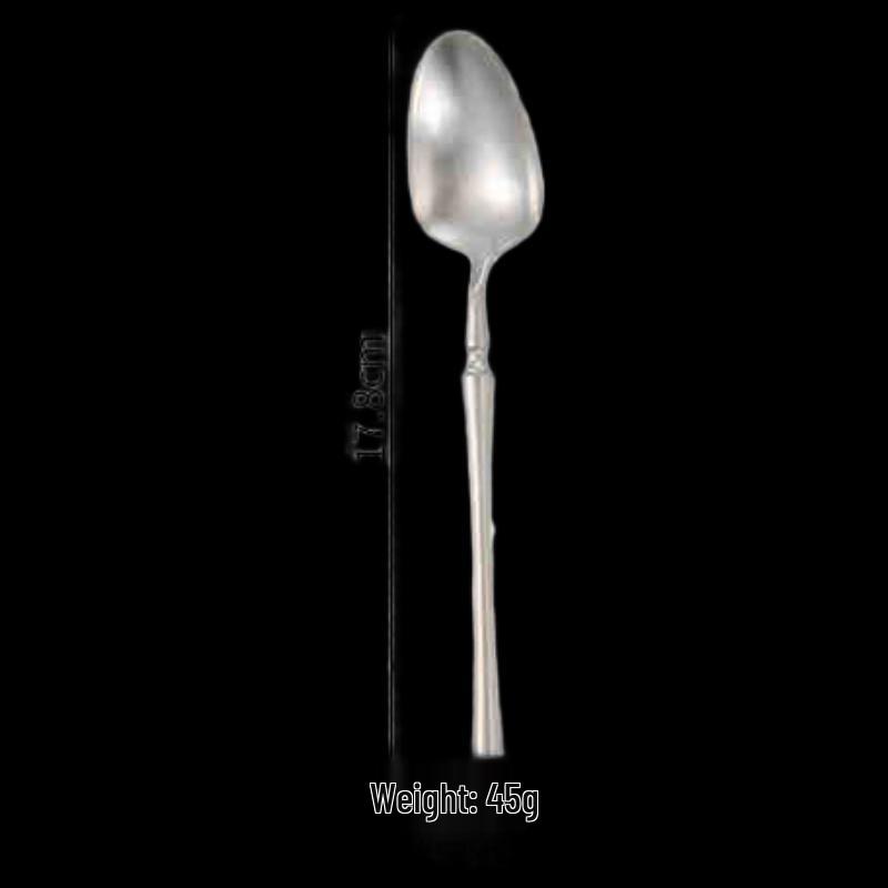 Matte 304 Stainless Steel Dessert Spoon Set