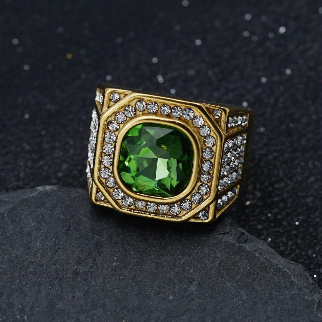 S925 sølvring ny full diamant tredimensjonal farge diamant perle personlig ring for menn