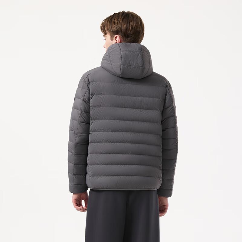 Tambour Men's Lightweight Short Hooded Down Jacket TA5330221A